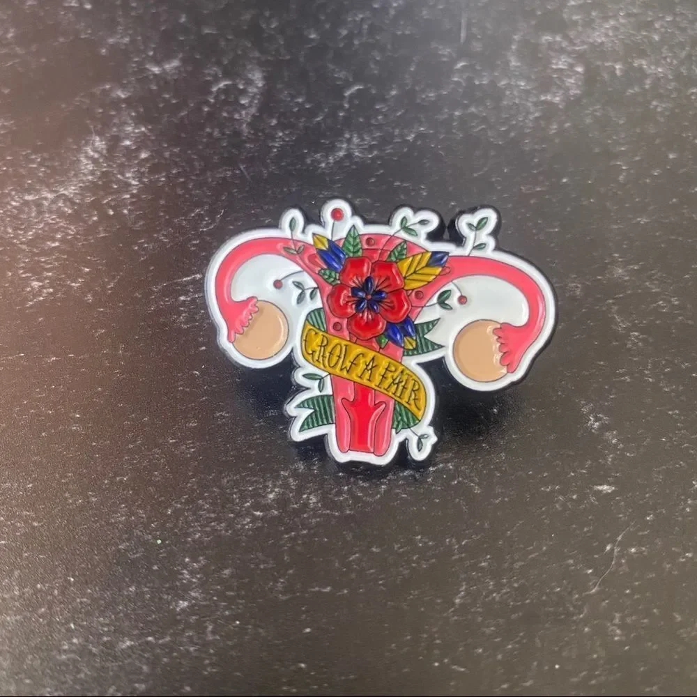 Grow a Pair Enamel Pin/ Brooch
